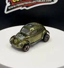 Vintage Hot Wheels Redline Custom Volkswagen Olive US Base - Good Condition