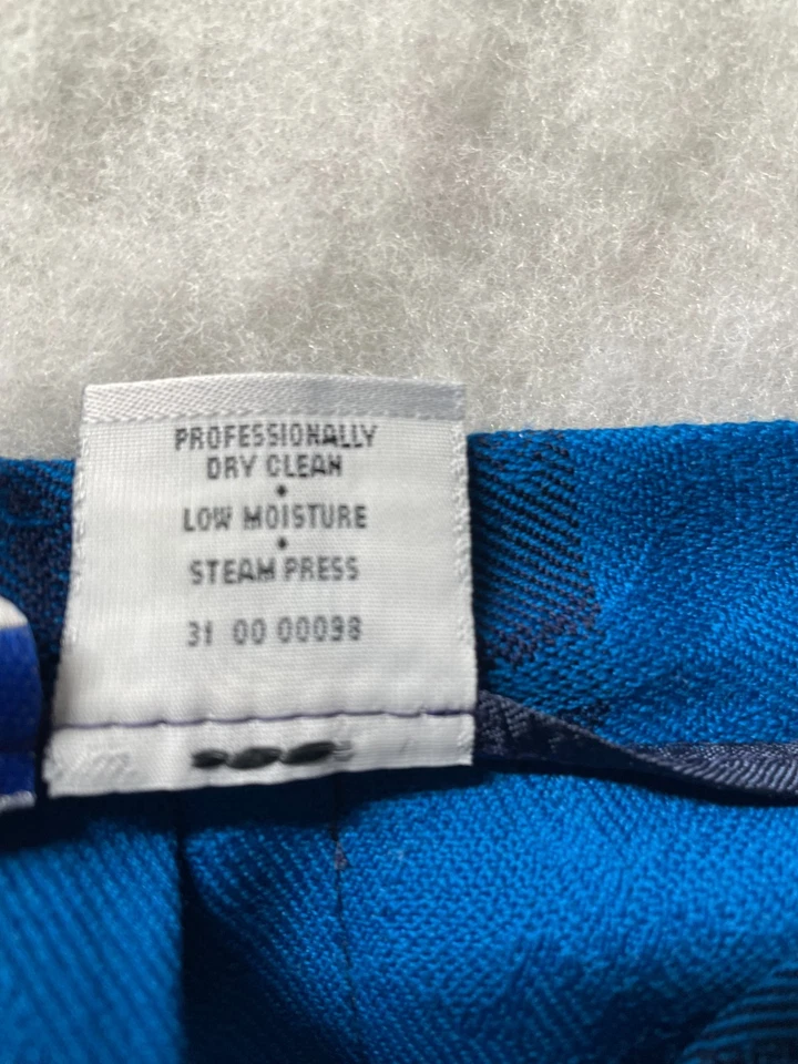 Pendleton Mujer Azul Estampado a Cuadros Lana Clásica Preppy Falda Plisada Talla 18 Foto 4 de 4