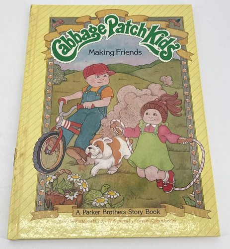 Cabbage Patch Kids Making Friends Book Parker Bros HC Vintage 1984