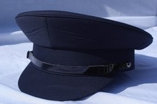 Marineblaue Schirmmütze im Chauffeur-Stil, Größe 60 cm, Groß