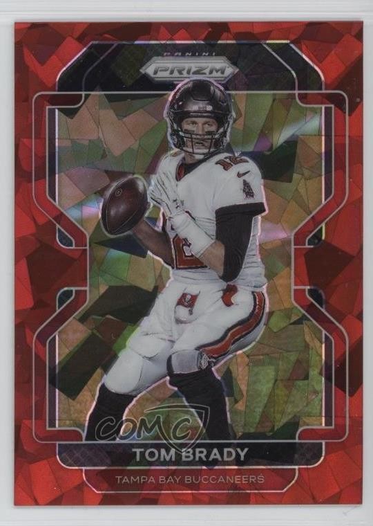 2021 Panini Prizm Red Ice Prizm Tom Brady #294 0gg9