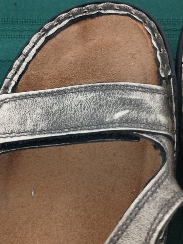 NAOT Faso Women's Bronze Leather Sandal 38 Adjustable Strap Sparkle Bling Buckle - Picture 23 of 24