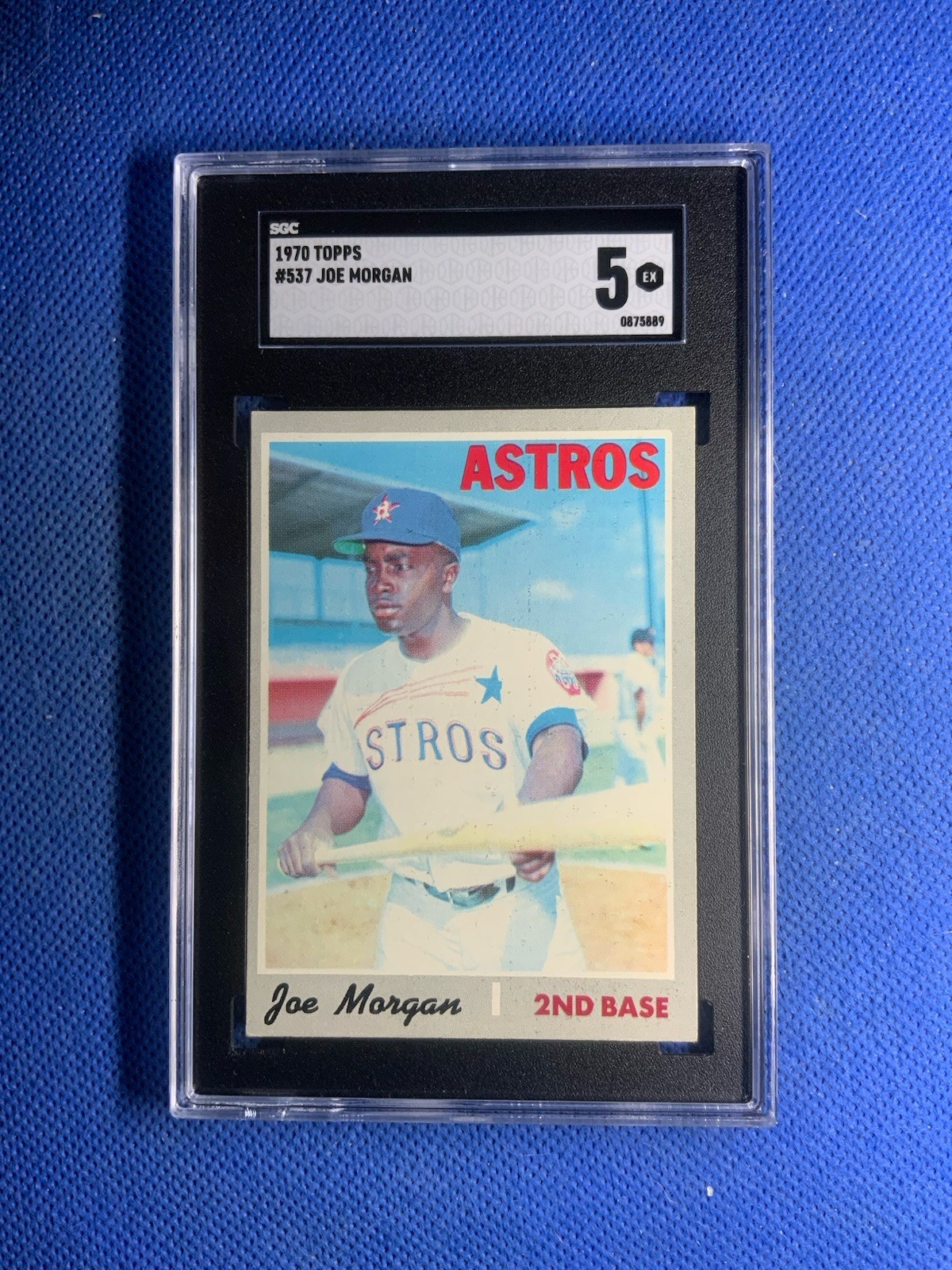 Joe Morgan, 1970 Topps #537, HOF - SGC 5 - EX