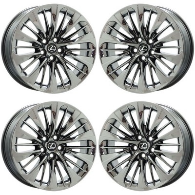 20'' Lexus LS500 LS500h Hyper Chrome wheel rim OEM 74370 EXCHANGE