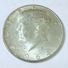 1964 Kennedy Half Dollar 90% Silver Circulated Coin Free Shipping #8861
