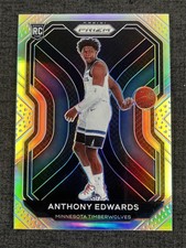 2020-21 Panini Prizm Basketball Anthony Edwards RC Rookie Silver Prizm #258