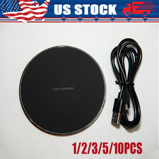 Wireless Fast Charger Charging Pad Dock Samsung iPhone Android Cell Phone lot