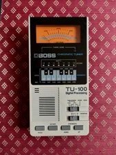 Boss Chromatic Tuner TU-100 Great Condition +Case, Vintage Made In Japan