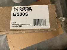 System Sensor B200S white detector base with sounder NIB