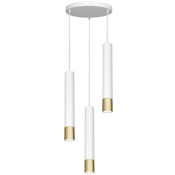 HäNgeleuchte GU10 Weiß Gold Metall Modern Pendelleuchte Esszimmer Wohnzimmer-image