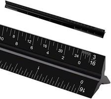 12 Architectural Scale Ruler, Aluminum Scale,...