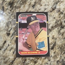 1987 Donruss Mark McGwire Oakland Athletics #46 Rated Rookie Baseball Card MLB