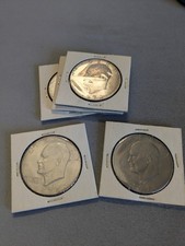 5 Eisenhower Silver Dollars 3 x 1972, 1 x 1971, 1 x 1978 D's and No mint marks