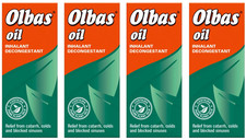 4x 12ml (48ml) Olbas Oil - Inhalant Decongestant - Blocked Nose Relief