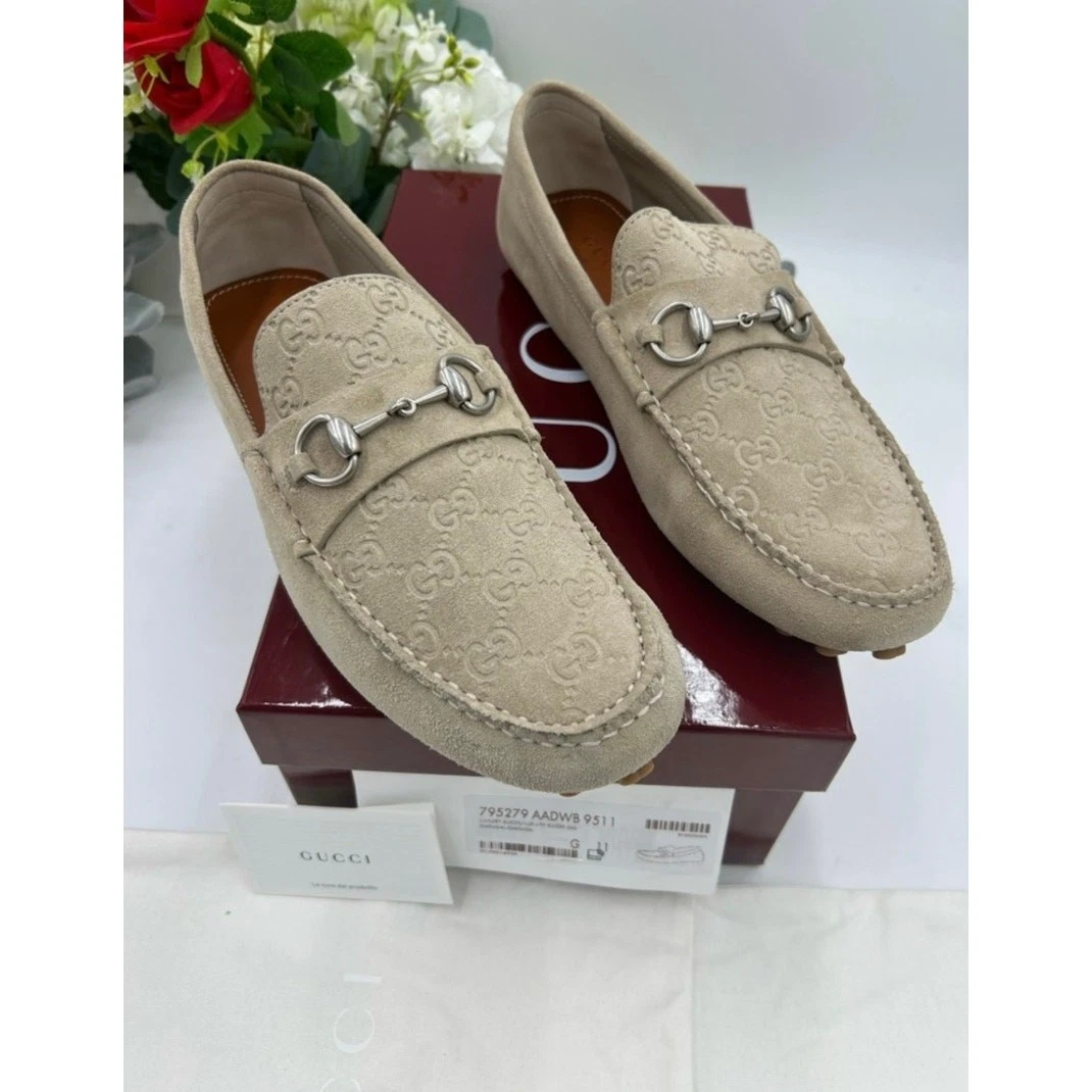 Gucci Mens brown suede shoes 10.5. Worn once. Gucci 719741 Men main image 4