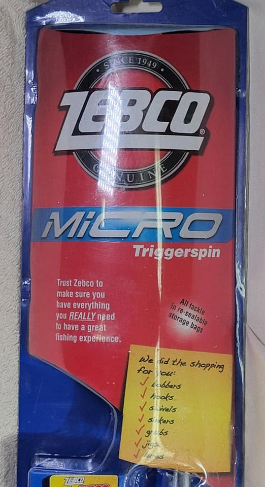 Zebco Micro Ultralight Trigger Spin Rod/Reel Combo, W/ Fishing Tackle, NEW - Image 2 of 4