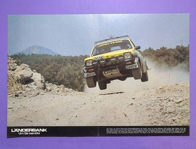 altes Rallye Poster Opel Kadett GT/E Franz Wittmann 1977, Annessi, 28x42cm