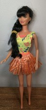 1990 Mattel Hawaiian Fun Kira Barbie w/Hula Skirt, Swimsuit 5943