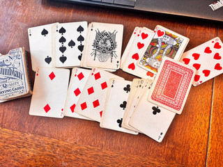 Antique USA COLUMBIAN #92 PLAYING CARDS COMPLETE WITH BOX