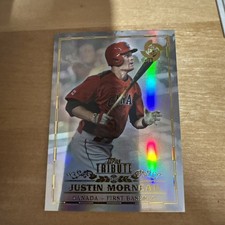 JUSTIN MORNEAU 2013 TOPPS TRIBUTE WORLD BASEBALL CLASSIC WBC CANADA