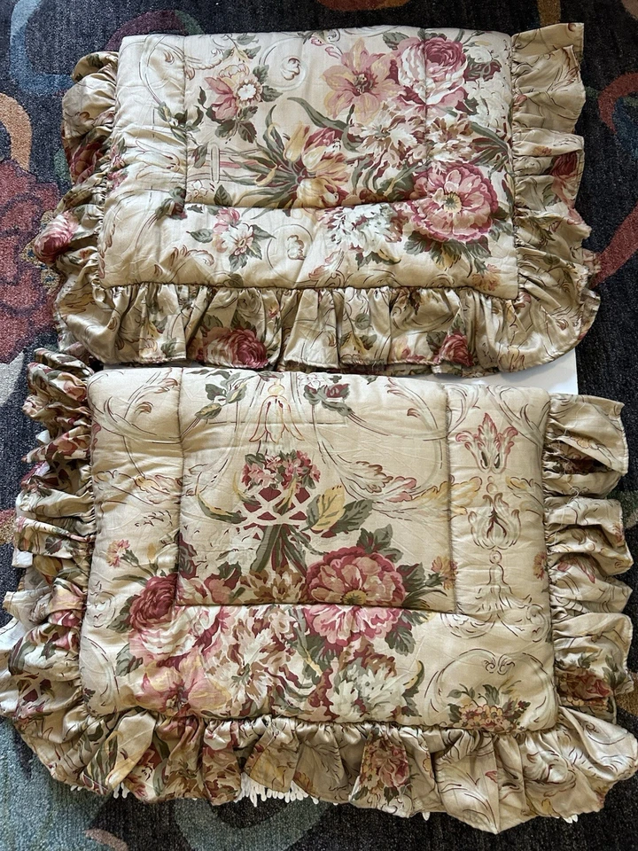 Ralph Lauren GUINEVERE King ALGODÓN Satén Volantes Fundas (2) Foto 2 de 4