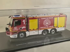 ALERT 0160 MERCEDES BENZ ANTOS BAI TUNNEL DE FREJUS - FRANCE / FIREFIGHTERS 1/43