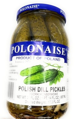 Polish Dill Pickles Pack of 4 Jars (17.3 fl oz)