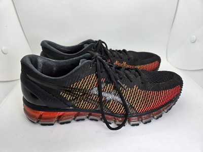 Asics Gel-Quantum 360 Shoes Mens 7.5 Black Green Gecko Running Athletic Sneakers