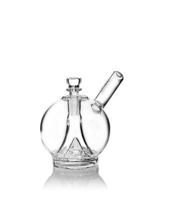 GRAV  GLOBE BUBBLER, COMPACT SPHERE OF LIGHT AND GLASS, 4.5 x5  TRAVEL, GIFT RIG