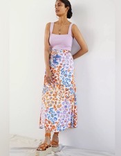 Farm Rio for Anthropologie Medium Colorful Leopard Print Maxi Skirt