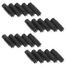 20 Pcs Aux Female to Coupler Stereo Audio Adapter Headphone Jack Plug Connector