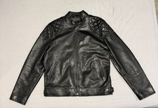 Belstaff Marshall Leather Jacket Black UK 38 (S/M) Excellent Condition RRP £1000