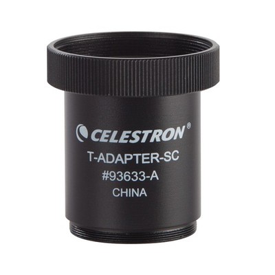 Celestron T-Adapter with 5, 6, 8 with 9.25, 11, 14, Black (93633-A)