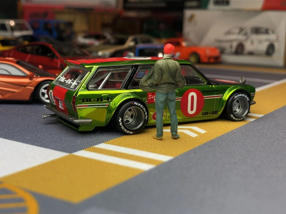 Kaido House 1:64 KHMG 164 Datsun Kaido 510 Wagon OG Figura Blanca Modelo Diecast Foto 4 de 4