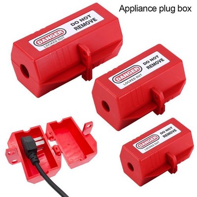 Plug-Lock-Box Kunststoff-Tag-Out Lockout-Box Maschinenbau Sicherheitswerkzeuge