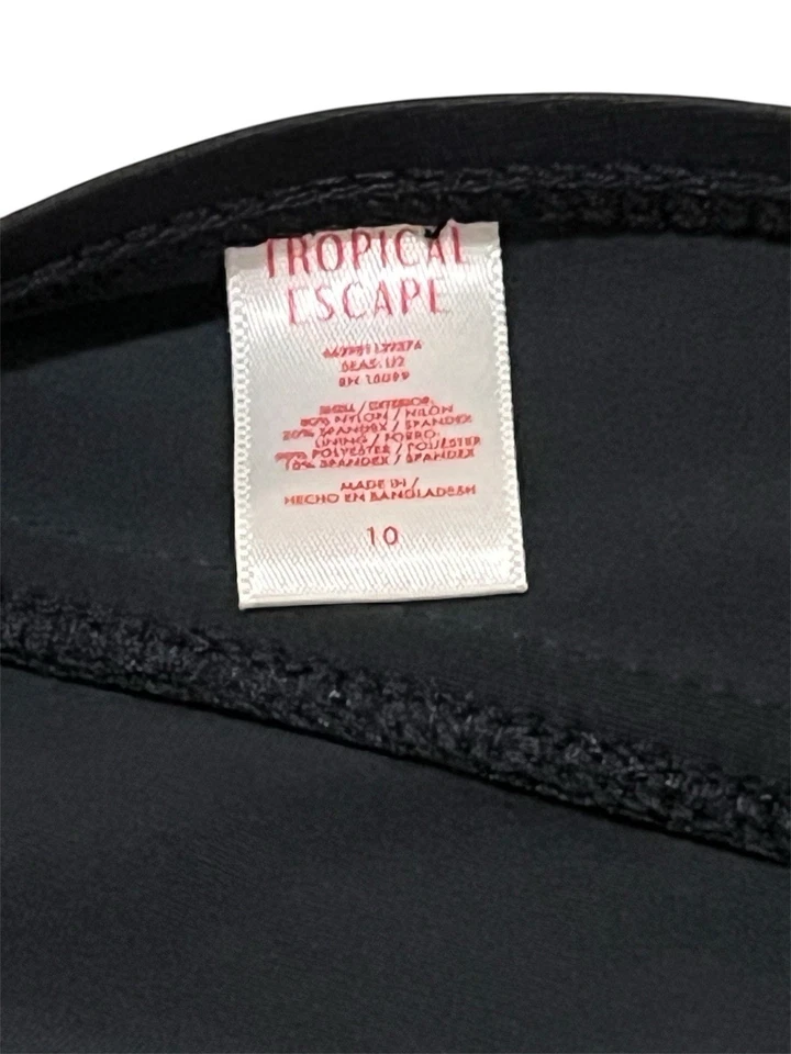 Tropical Escape Swim Top Tankini Sz 10 - Image 4 of 4