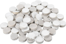200g Ceramic Mosaic Tiles for Crafts Bulk, Round White Ceramic Tiles for Mosaic
