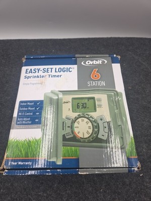 ORBIT 57896 6-STATION EASY-SET LOGIC INDOOR/OUTDOOR SPRINKLER TIMER