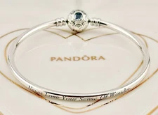 New LIMITED EDITION PandoraxDisney Princess Jasmine&Aladdin Bangle 598037CZ-17cm