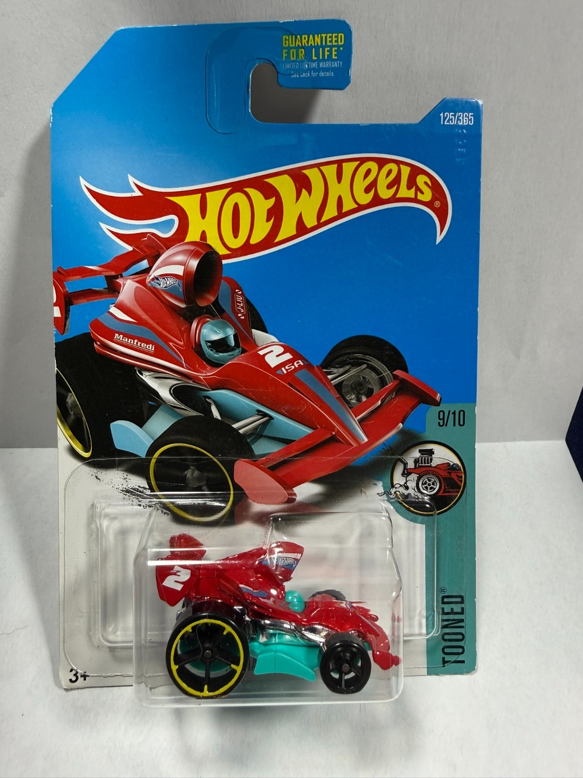 Hot Wheels TOONED 9/10 Tarmac Attack 125/365 (Red) Factory error 2017