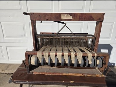 Antique Structo Artcraft Wood Tabletop Weaving Loom 20  Vintage