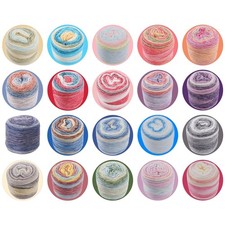 Soft Colorful Cashmere Wool Yarn Multiple Color Skin-Friendly Hand Knitting Yarn