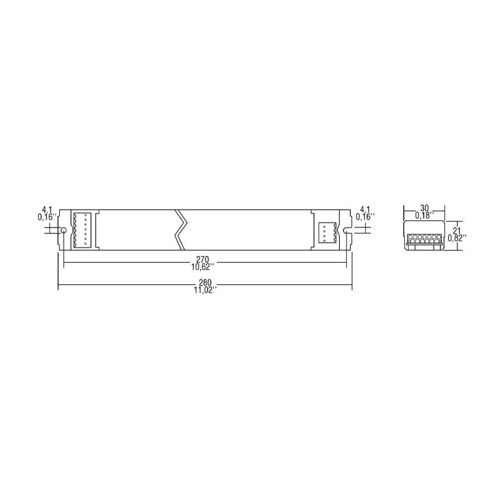 Transformateur LED 60W DALI2 réglable 150-500mA pour gradation PUSH - 4