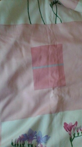 Crowson vintage lined cotton curtain sweetpeas 90" L,73"W. fabric crafting - Picture 5 of 6