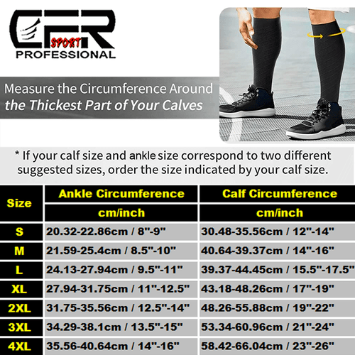 Compression Socks Stockings Knee High Womens Mens Medical Calf 20-30 mmHG S-4XL - Picture 2 of 17