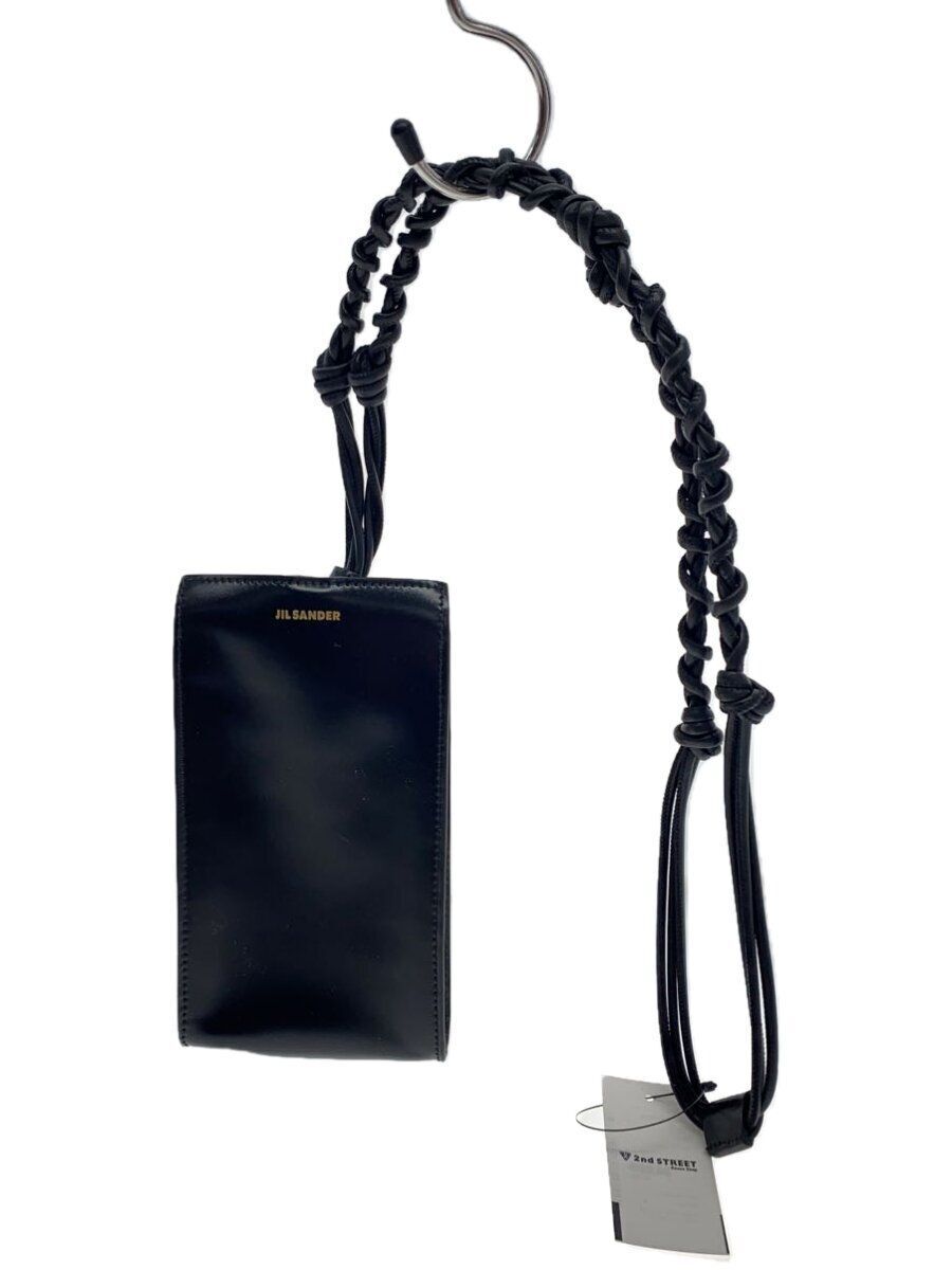 JIL SANDER Shoulder Bag Tangle Phone Case Leather Black Used JIL SANDER Shoulder Bag Tangle Phone Case Leather Black Used