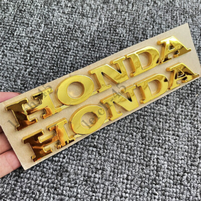 gold abs motorcycle fuel tank emblem decals car bike badge sticker for CBR Honda