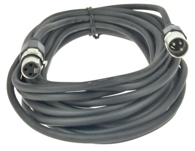 10 m Paccs XLR Lautsprecherkabel 2 x 1,5 mm² Verlängerungskabel Schwarz PA Kabel