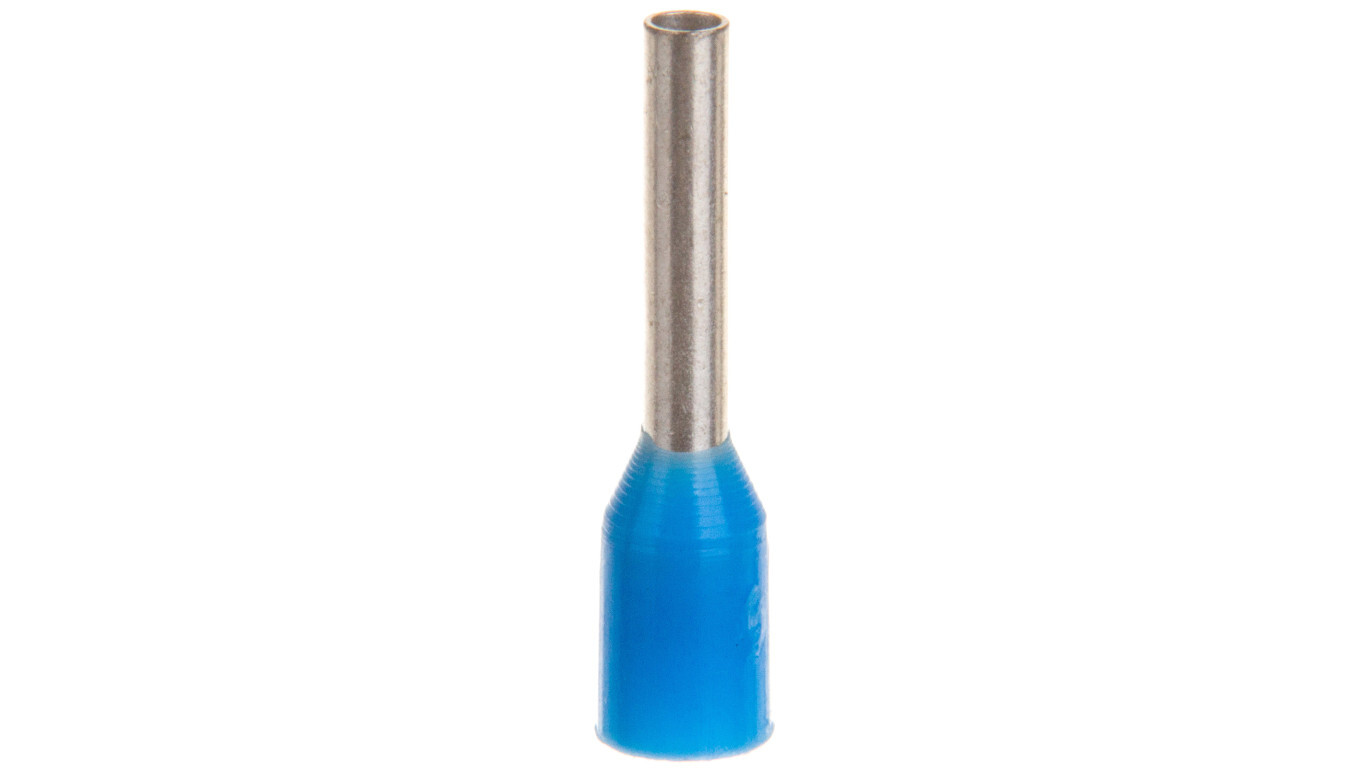Insulated ferrule terminal TI 0.75mm2/8mm blue tin-plated TI0.75L8FR /100 /T2UK