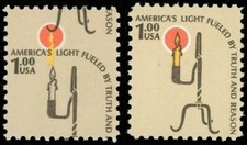 1610, $1 Flame Color Shift Error Mint Never Hinged * Stuart Katz